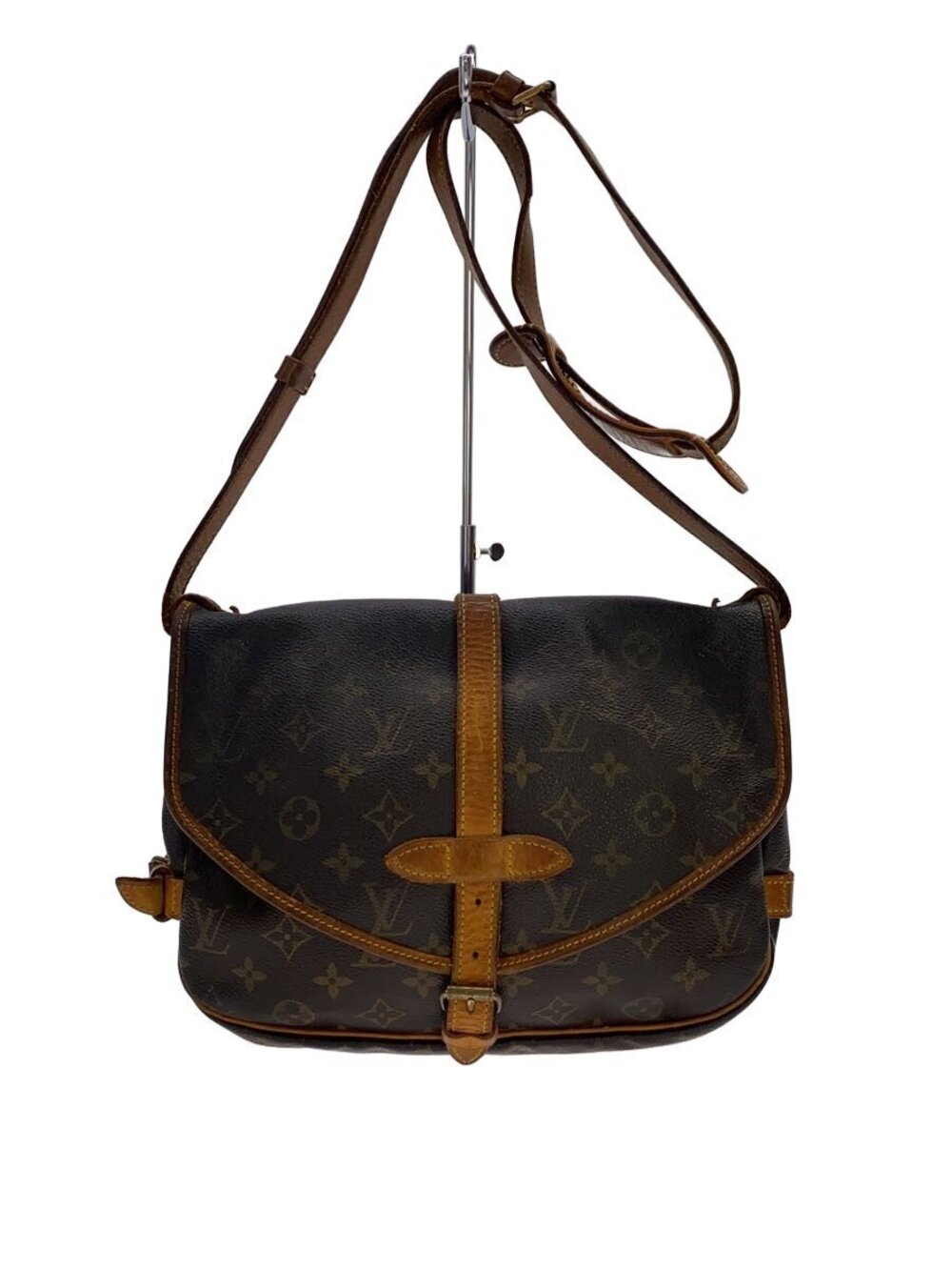 LOUIS VUITTON Saumur Canvas Brown